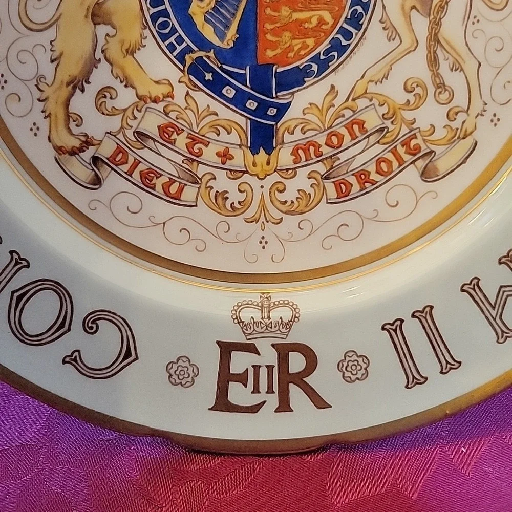 VTG Queen Elizabeth II Coronation‎ 1953 Paragon Plate 10 5/8